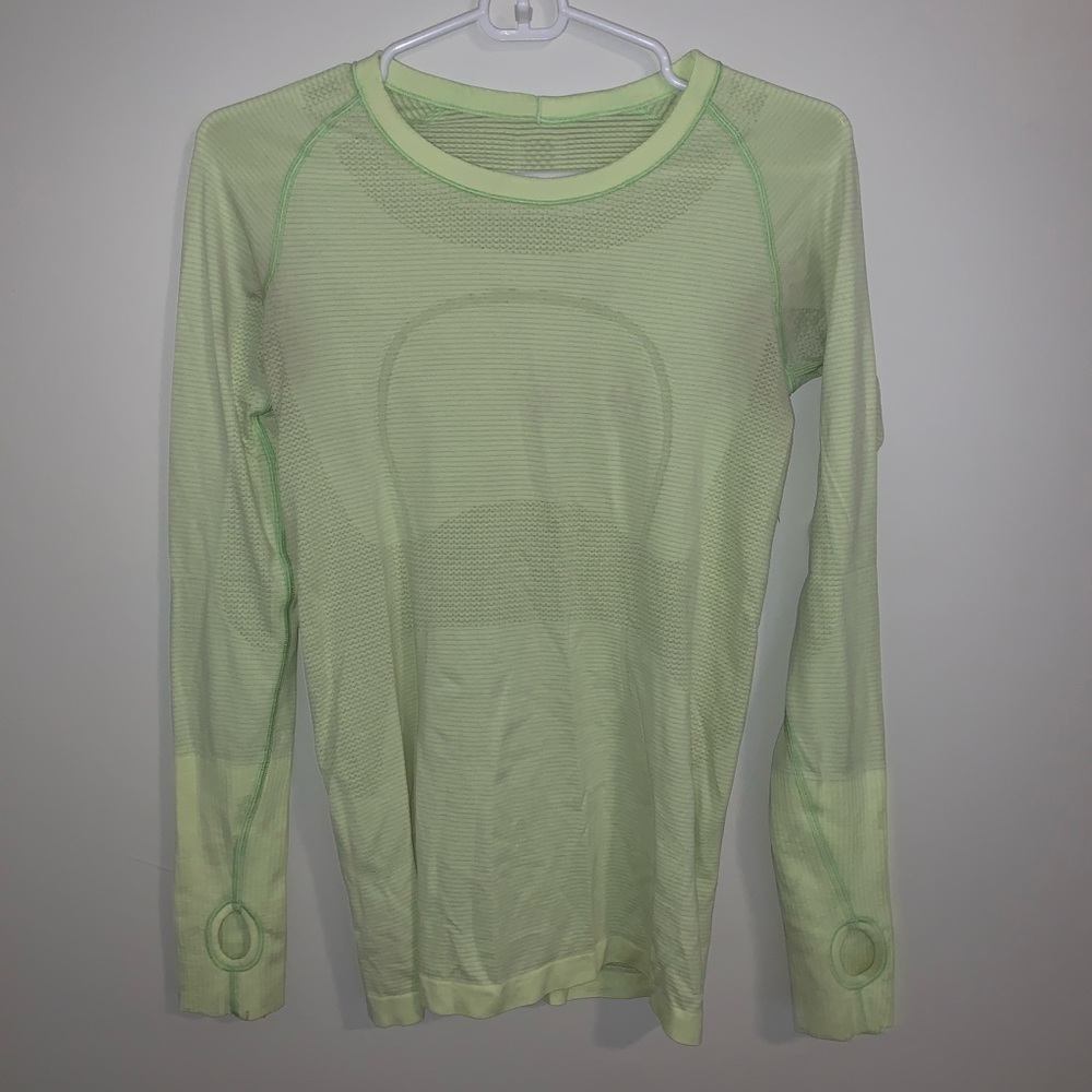 Neon Yellow Lululemon Long Sleeve